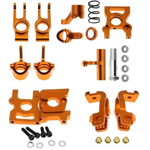 GTFRUQAS RC Ersatzteile Für ZD Für Racing DBX-07 EX-07 DBX07 EX07 1/7 Metall Zubehör Kit Lenkung Tasse Lenkung Montage Motor Halterung RC Auto Upgrade Teile(Yellow,1 Set) von GTFRUQAS