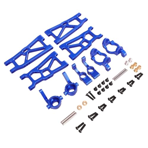 GTFRUQAS RC Ersatzteile Für ZD Für Racing DBX-10 1/10 Metall Vorne Und Hinten Rocker Für Schaukel Arm Lenkung Tasse Hinterrad Für Sitz RC Auto Upgrade Teile(Blue) von GTFRUQAS