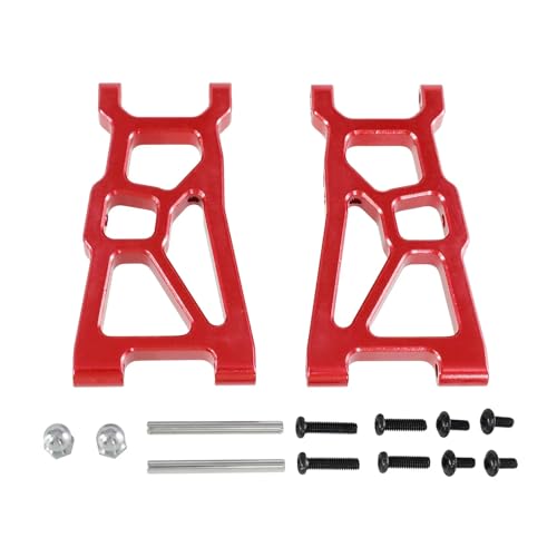 GTFRUQAS RC Ersatzteile Für ZD Für Racing DBX-10 1/10 RC Fernbedienung Auto Für Wüste Off-Road Fahrzeug Vorne Für Schaukel Arm Metall Upgrade Reparatur Teile(Red) von GTFRUQAS