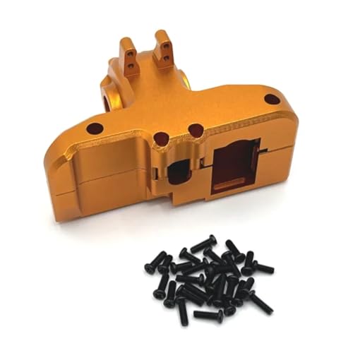 RC Ersatzteile Für MJX Für Hyper Go 14209 14210 1/14 Metall Hinten Getriebe Gehäuse Getriebe Differential Fall RC Auto Upgrade Teile Zubehör(Yellow) von GTFRUQAS