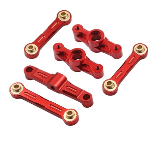 RC Ersatzteile Für Tamiya Für TT-02 Für TT-02D 1/10 RC Drift Autoteile Metallkugellager Kurbellenkung Verbindungssatz Ersatzteile(Red) von GTFRUQAS