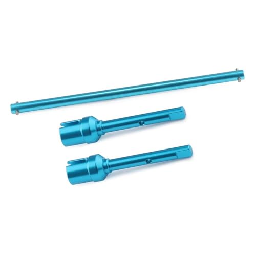 RC Ersatzteile Für Tamiya Für TT-02 TT02B 1/10 Ersatz Metall Upgrade Teile Zentrale Antriebswelle Und Propeller Joint Set RC Spielzeug Auto Zubehör(Blue,Set) von GTFRUQAS