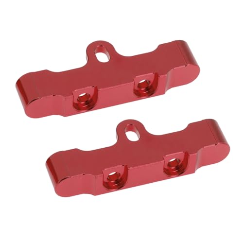 RC Ersatzteile Für Tamiya Für TT02 Für TT-02 TT02T TT-02T 1/10 RC Auto Upgrades Teile Zubehör 2 Stücke Metall Lower Suspension Arm Montieren(Red) von GTFRUQAS