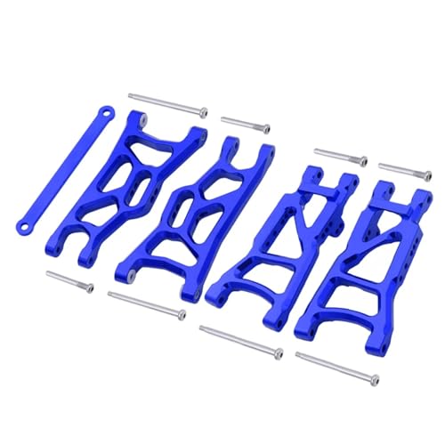 RC Ersatzteile Für Traxxas Für Slash 2WD Für VXL Für Nitro Für Slash Für Rustler Für Raptor 1/10 Metall Vorderen Und Hinteren Suspension Arm Set RC Auto Upgrades Teile(Blue) von GTFRUQAS