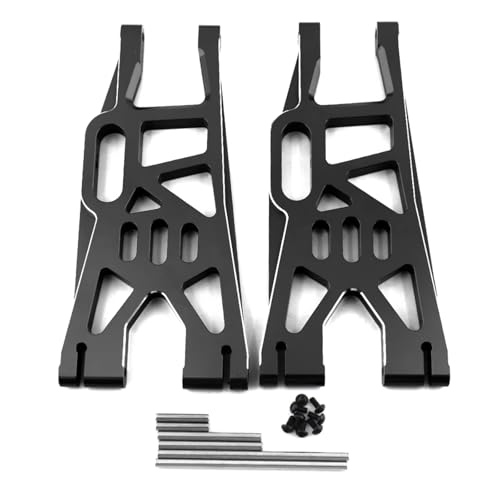 RC Ersatzteile Für Traxxas Xmaxx 6S 8S 1/5 RC Für Monster Truck 2 Stücke Metall Vorne Hinten Unten Suspension Arm Upgrade Teile Zubehör(Black) von GTFRUQAS