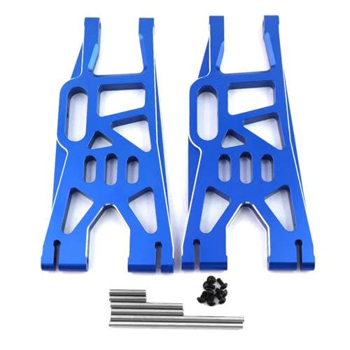 RC Ersatzteile Für Traxxas Xmaxx 6S 8S 1/5 RC Für Monster Truck 2 Stücke Metall Vorne Hinten Unten Suspension Arm Upgrade Teile Zubehör(Blue) von GTFRUQAS