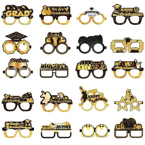 GTFYUDGH Abschlussbrille Aus Pappe,20 Stück Fotoaccessoires Für Fotobox - Papier Party Mitgebsel Deko Für Klassenzimmer Zuhause Kinder Mädchen GTFYUDGH Abschlussbrille Aus Pappe,20 Stück Fotoaccessoires Für Fotobox - Papier Party Mitgebsel Deko Für Klassenzimmer Zuhause Kinder Mädchen von GTFYUDGH