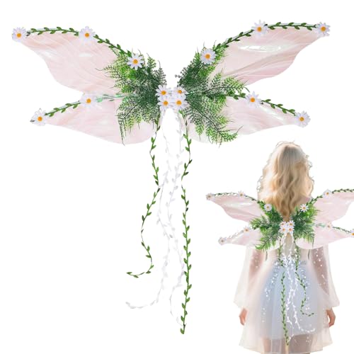 GTFYUDGH Feenflügel Für Kinder | Schmetterlingsflügel Mit 3D Und Blättern - Kreatives Kostümzubehör Verkleidungsoutfit für Mädchen Kinder Festivalaccessoire GTFYUDGH Feenflügel Für Kinder | Schmetterlingsflügel Mit 3D Und Blättern - Kreatives Kostümzubehör Verkleidungsoutfit für Mädchen Kinder Festivalaccessoire von GTFYUDGH