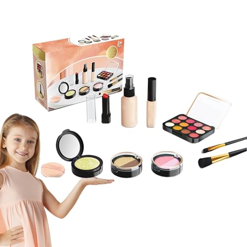 GTFYUDGH Kinder-Make-up-Set für Mädchen, Rollenspiel-Kosmetik-Set, Spielzeug | Stellen Sie Sich vor, Sie Spielen Make-up-Spielzeug,Künstliches Make-up-Kosmetikspielzeug, Mädchen-Rollenspielset für von GTFYUDGH