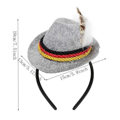 GTFYUDGH Oktoberfest Stirnband Damen | Bierfest Kostüm Accessoire,Retro Filz Hutbänder Für Frauen Zu Oktoberfest Und Halloween Veranstaltungen GTFYUDGH Oktoberfest Stirnband Damen | Bierfest Kostüm Accessoire,Retro Filz Hutbänder Für Frauen Zu Oktoberfest Und Halloween Veranstaltungen von GTFYUDGH