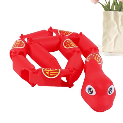 GTFYUDGH Snake Turny Toy, Flexible Streich Schlange | Schlangenform Streich Prop -Gelenk | Home School Travel Gag Witz Spaß Kollektiertier Fornament für Tochter, Freund, Sohn von GTFYUDGH