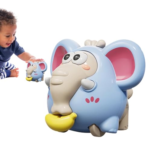 GTFYUDGH Spielzeug zum Ziehen von Schnüren für Babys, Krabbelspielzeug für Babys | Elefant Nachziehspielzeug Krabbelspielzeug für Babys | Zugschnurspielzeug, sensorisches Spielzeug für von GTFYUDGH