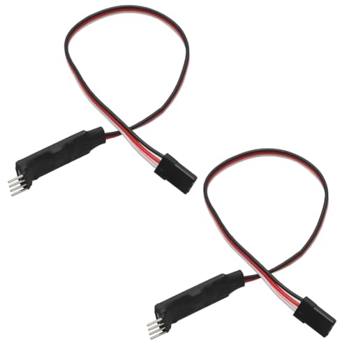 GTIWUNG 2 Stück Dritter Kanal RC Auto Schalter Controller Kabel Fernbedienung Modell Auto Lampe Beleuchtung Empfänger Kabel 20cm, 3 Kanäle RC Auto Controller Schalter Empfängerkabel von GTIWUNG