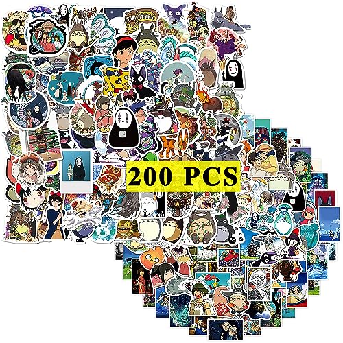 GTOTd Japan Cartoon Stickers Aufkleber (200 Stück) Geschenke Merch Aufkleber für Laptop Wasserflasche Telefon Zubehör Auto Stoßstange Fenster Helm Dekor Teens von GTOTd