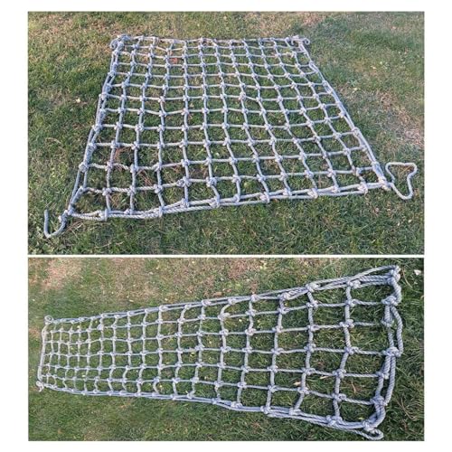 GTRHTYJ Cargo Climbing Net Baumhaus im Freien Nylon Truck Trailer Nets Spielplatz Heavy Duty Swings Net Sicherheitsnetz Frachtnetz Kinderspielplatz Kletternetz Ø 6mm (Size : 1X9m/3.3X29.53ft) von GTRHTYJ