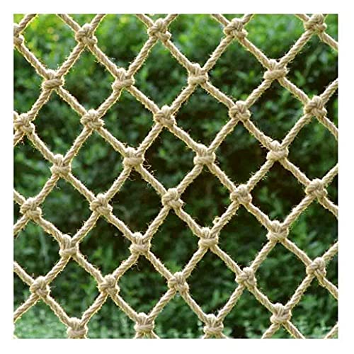 Garten Netting Seilnetz Treppe Balkon Geländer Indoor Sicherheit Schutz Für Kinder Cargo Netze Gartenpflanze Dekoration Jute Hanfnetz Vogel Kletternetz Frachtnetz 4mm ( Color : 10X10cm , Size : 1x2m ( von GTRHTYJ