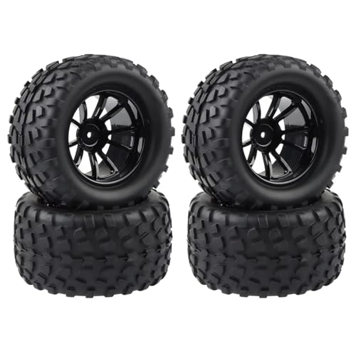 Für Traxxas Für Arrma Für Redcat 1/10 4 Pcs 130MM RC Für Monster Truck Für Buggy Reifen Reifen Rad Schaum Einsätze 12mm Hex RC Zubehör von GTVNPOA