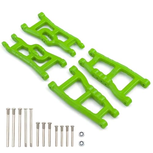 Für Traxxas Für Slash 2WD Für VXL Für Nitro Für Slash Für Rustler Für Raptor 1/10 RC Nylon Vorne Und Hinten Suspension Arm Set RC Zubehör(Green) von GTVNPOA