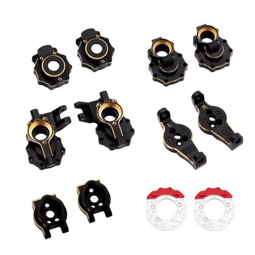 Für Traxxas Für TRX4 Für TRX6 1/10 1 Set RC Auto Portal Achse Gehäuse Gewicht Upgrade Teile Schwarz Elektrophorese RC Zubehör von GTVNPOA