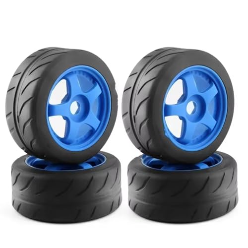 GTVNPOA Für Arrma Für Infraction Für Limitless Für Felony 1/7 4 Stück 5 Speichen 100 X 42 Mm Reifen 17 Mm Radsechskant RC Zubehör(Blue) von GTVNPOA