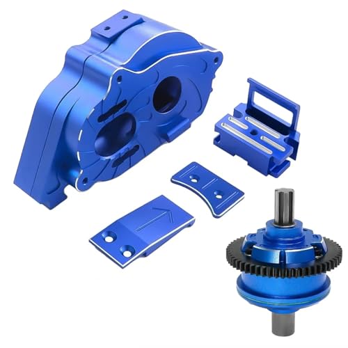 GTVNPOA Für Arrma Für Kraton Für Outcast 4S V2 Für BLX 1/10 Für Mojave 4S Für BLX 1/8 Metall Zentrum Getriebe Und Differential Set Upgrade Teile Zubehör RC Zubehör(Blue) von GTVNPOA