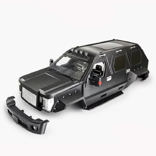 GTVNPOA Für Axial Für SCX10 Für TRX-4 1/10 324mm Radstand Hartplastik Off-Road Körper Shell George Patton RC Auto Upgrade Teile Zubehör RC Zubehör(Black) von GTVNPOA