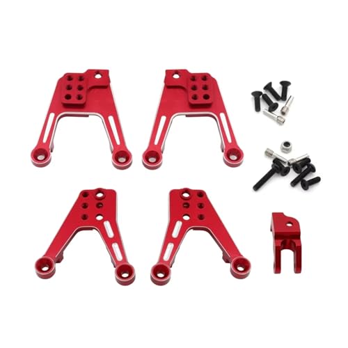 GTVNPOA Für Axial Für SCX10 II 1/10 Aluminium Legierung Stoßdämpfer Turm RC Auto Upgrade Teile RC Crawler Zubehör RC Zubehör(Red) von GTVNPOA