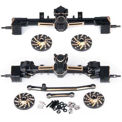 GTVNPOA Für Axial Für SCX24 Für Deadbolt Für Wrangler C10 Für Gladiator Für Bronco 1/24 Vorne Hinten Portal Achsgewichte Lenkung Link RC Zubehör(Set) von GTVNPOA