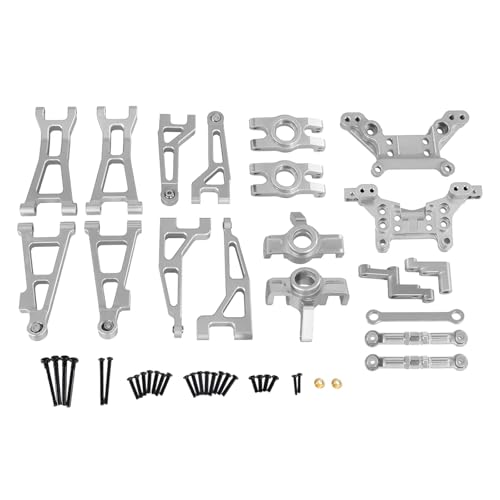 GTVNPOA Für HBX Für 16889 16889A 16890 SG1601 SG1602 1/16 Metall Upgrade Teile Für Fernbedienung Fahrzeuge Fragile Set Teile RC Zubehör(Silver) von GTVNPOA