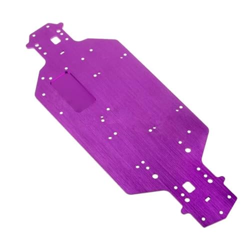 GTVNPOA Für HSP Für 03001 03602 94103 94123 1/10 1Pcs Aluminium Legierung Metall Für Chassis Upgrade Teile Fliegende Fische Dicke 3MM Zubehör RC Zubehör(Purple) von GTVNPOA