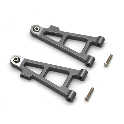 GTVNPOA Für MJX Für 16207 16208 16209 16210 H16 RC Auto Metall Zubehör Front Lower Für Schaukel Arm RC Auto Upgrades Teile Zubehör RC Zubehör(Gray) von GTVNPOA