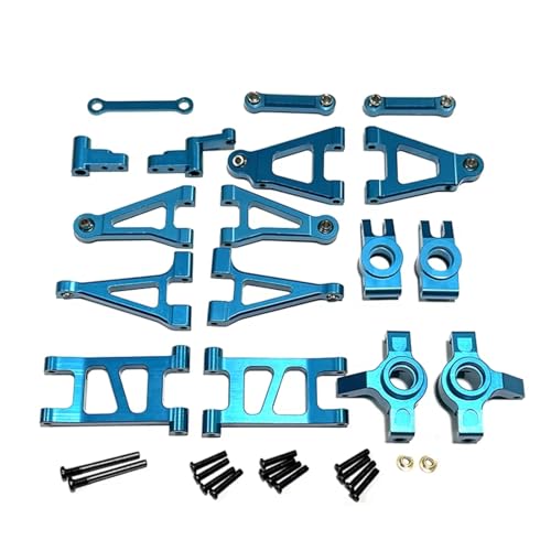 GTVNPOA Für MJX Für Hyper Go Für 14301 14302 1/14 Fernbedienung Auto Metall Upgrade Für Schaukel Arm Lenkung Tasse Ersatzteile RC Zubehör(Blue) von GTVNPOA