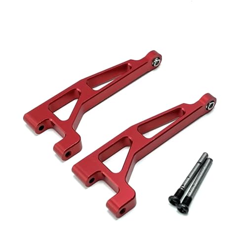 GTVNPOA Für MJX Für Hyper Go Für 16207 16208 16209 16210 H16 1/16 Fernbedienung Auto Metall Hinten Oberen Für Schaukel Arm Upgrade Zubehör RC Zubehör(Red) von GTVNPOA