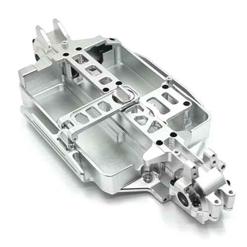 GTVNPOA Für MJX Für Hyper Go Für 16207 Für 16208 Für 16209 Für 16210 Für H16 Für M162 1/16 Metall Körper Für Chassis RC Auto Upgrade Teile Zubehör RC Zubehör(Silver) von GTVNPOA