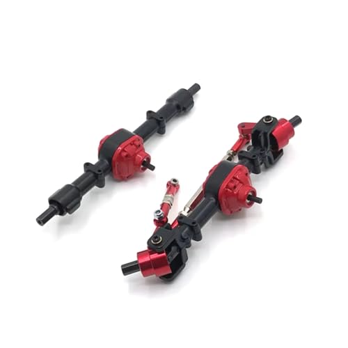 GTVNPOA Für MN Für D90 D91 D96 Für MN98 Für MN99S 1/12 Metall Getriebe Vorne Und Hinten Brücke Achse Set RC Auto Upgrade Teile Zubehör RC Zubehör(Black) von GTVNPOA