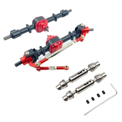 GTVNPOA Für MN Für MN99S D90 D91 D96 D99S MN90 MN96 MN99 1/12 1 Paar Vorne Hinterachse Set Mit Metall Getriebe Antriebswelle RC Auto Upgrade Teile Zubehör RC Zubehör(Black1) von GTVNPOA