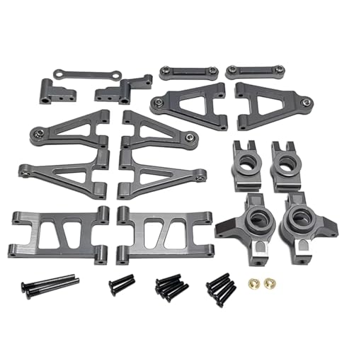 GTVNPOA Für Mjx Für Hyper Go Für 14301 14302 1/14 Fernbedienung Auto Metall Upgrade Für Schaukel Arm Lenkung Tasse Ersatzteile RC Zubehör(Metallic) von GTVNPOA