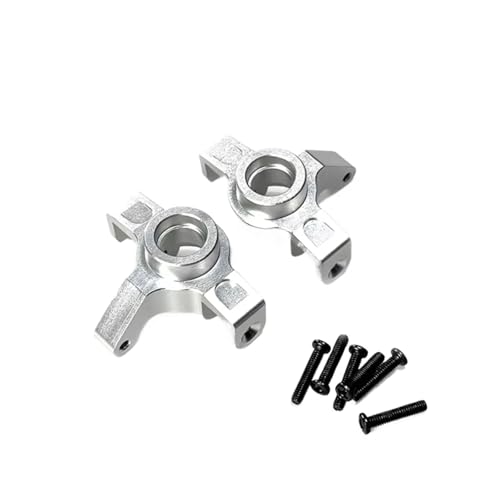 GTVNPOA Für Mxj Für Hyper Go 1/14 14301 14302 Fernbedienung Auto Modifizierte Zubehörteile Verbesserter Metall-Lenkbecherblock RC Zubehör(Silver) von GTVNPOA