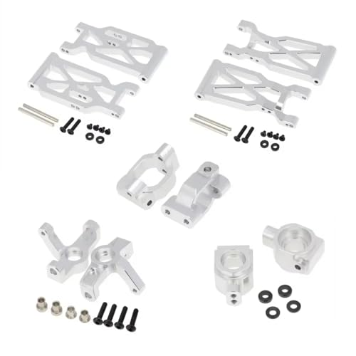 GTVNPOA Für WLtoys Für 104001 RC Auto Ersetzen Für Schaukel Arm Auto Modell Ersatz Zubehör Upgrade Teile Ersatz RC Zubehör(Silver) von GTVNPOA