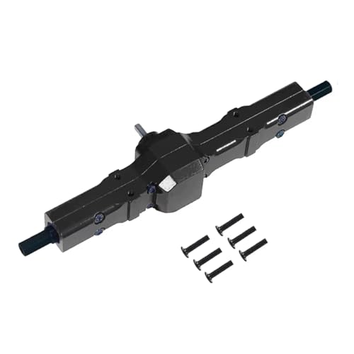 GTVNPOA Für WPL Für B14 B24 C14 C24 B16 B36 D12 1/10 Militär Karte Fernbedienung Auto Metall Upgrade Modifikation Teile Hintere Achse Insgesamt RC Zubehör(Black) von GTVNPOA