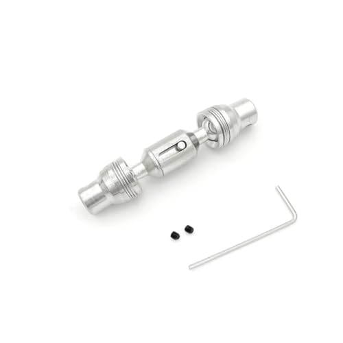 GTVNPOA Für WPL Für B16 1/16 6WD 1Pcs Metall Stick Hinterachse Kit RC Auto Antriebswelle LKW Auto Fit Teile Ersatz Zubehör RC Zubehör(Silver 1) von GTVNPOA