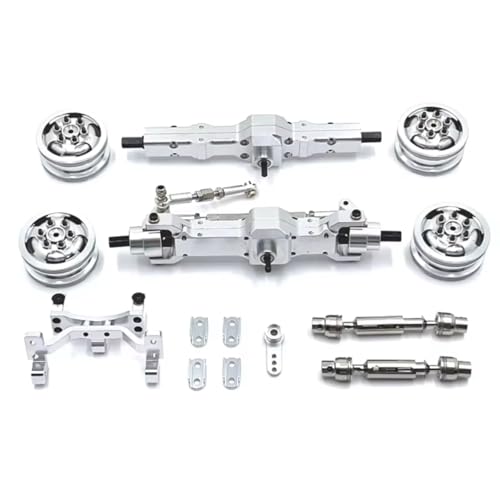 GTVNPOA Für WPL Für C74 1/10 1 Set RC Auto Antriebswelle Metall Servo Für Sitz Hub Upgrade Welle Geeignet RC Auto Teile Zubehör RC Zubehör(Silver) von GTVNPOA