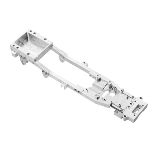 GTVNPOA Für WPL Für D12 1/10 1Pcs Fernbedienung Auto Metall Körper Für Chassis Rahmen Strahl RC Drift Auto Upgrade Teile Zubehör RC Zubehör(Silver) von GTVNPOA