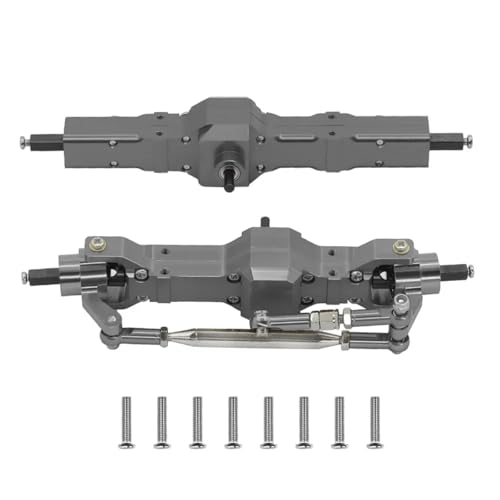 GTVNPOA Für WPL Für Feiyu Für JJRC 1/10 C74 1/16 C14 C24 C34 C54 B14 B24 RC Auto Ersatzteile Metall Upgrade Vorder- Und Hinterachse Montage RC Zubehör(Metallic) von GTVNPOA