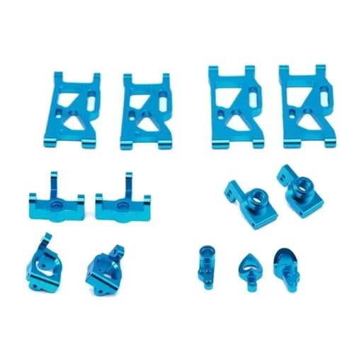 GTVNPOA Für Wltoys Für 144001 1/14 Metall Lenkung Für Schaukel Arm Basis C Hinten Hub Für Sitz Montage RC Auto Upgrade Teile Zubehör Ersatz RC Zubehör(Blue) von GTVNPOA