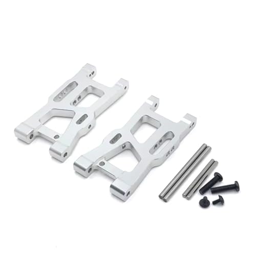 GTVNPOA Für Wltoys Für 144010 144001 144002 1/14 124016 12124018 124019 1/12 RC Auto Upgrade Vorne Für Schaukel Arm Vorne Suspension Arme RC Zubehör(Silver) von GTVNPOA