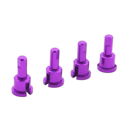 GTVNPOA Für Wltoys Für A949 Für A959 Für A969 Für A979 Für K929 Modellauto 4-teiliges Metalldifferential Cup Differential Reduction Joint Cup RC-Teile RC Zubehör(Purple) von GTVNPOA