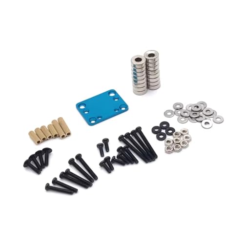 GTVNPOA Für Wltoys Für K969 K979 K989 K999 P929 P939 284131 Für Mini-Q 1/28 Metall Shell Einstellung Fixierung RC Auto Upgrade Zubehör RC Zubehör(Blue) von GTVNPOA