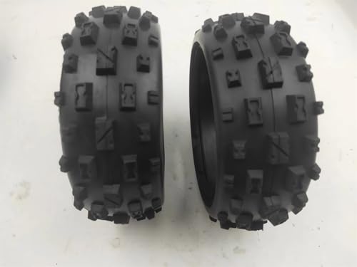 GTVNPOA RC Reifen Set Naben Für Hpi Für Rofun Für Rovan Für Km Für Baja 5b Rc Vorne Größe 170x60 Oder Hinten Größe 170x80 Knorrigen Reifen Haut Set Für 1/5 Auto Spielzeug Teile(Front TIRE Skin) von GTVNPOA