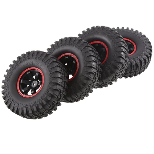 GTVNPOA RC Reifen Set Naben Für Off-Road Für Monster Im Maßstab 1:10, 115 Mm Höhe, 12 Mm Sechskant-RC-Truck-Räder Und -Reifen, Ersatz-Ersatzteile, 4er-Set von GTVNPOA